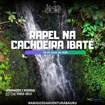 Rapel na Cachoeira Ibaté