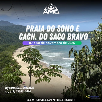 Praia do Sono e Cachoeira do Saco Bravo